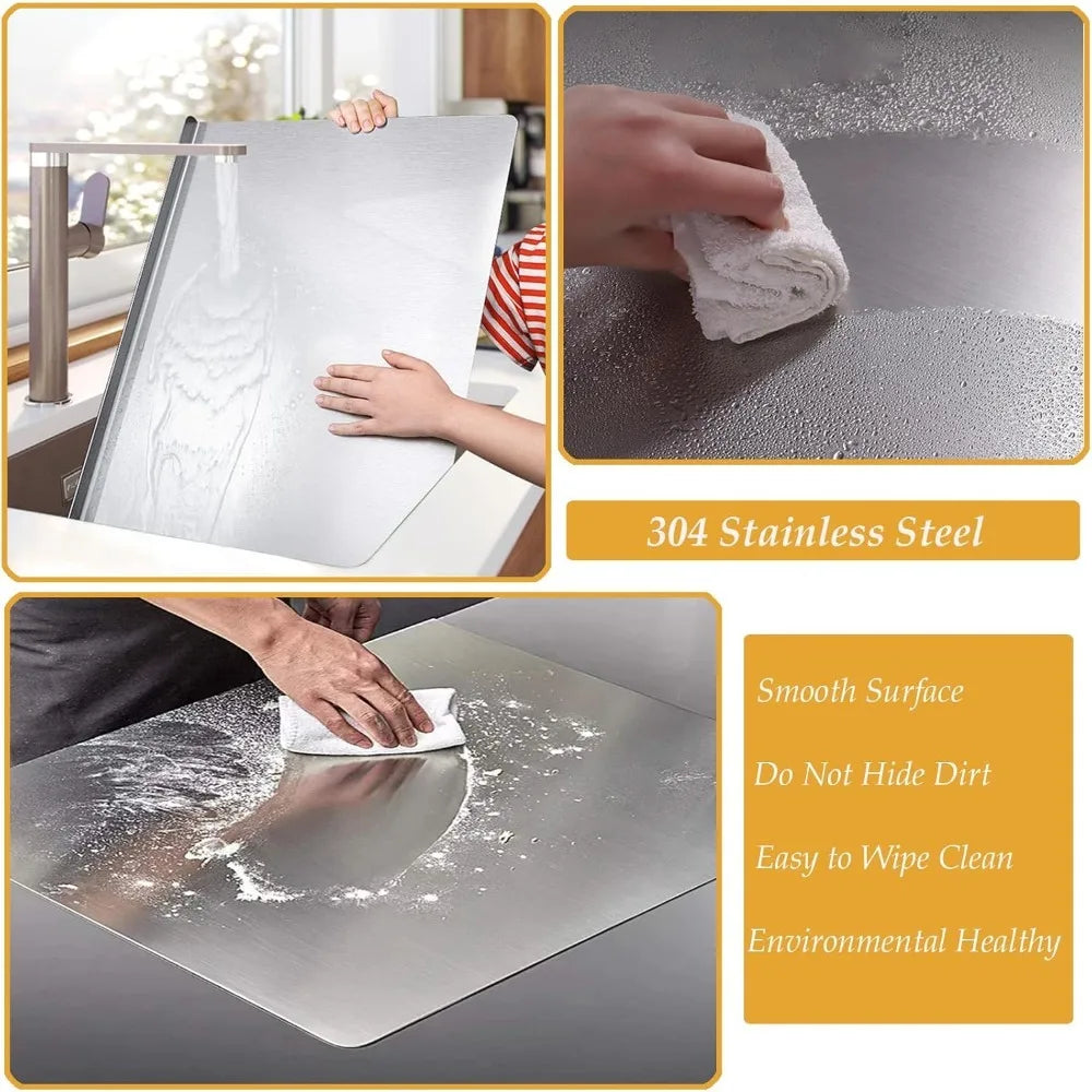 Always-Ready Stainless Steel Prep Board