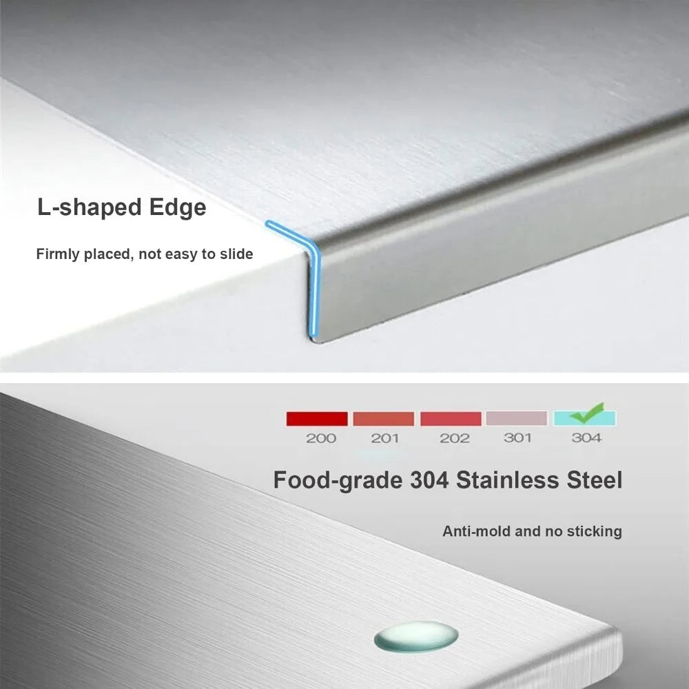 Always-Ready Stainless Steel Prep Board