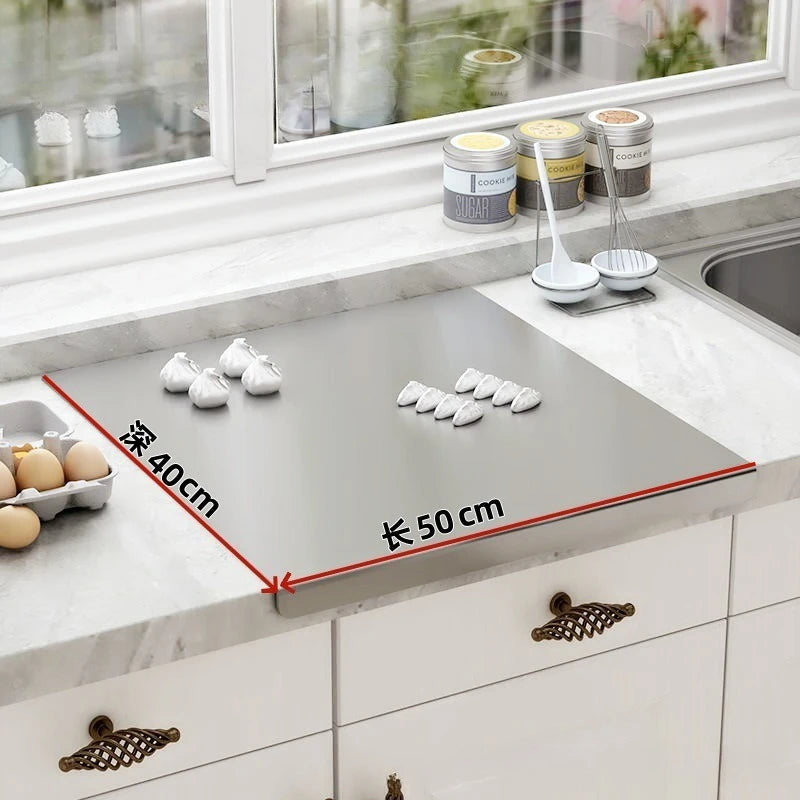 Always-Ready Stainless Steel Prep Board